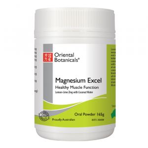 Oriental Botanicals –  Magnesium Excel Powder Lemon-Lime Zing 165g