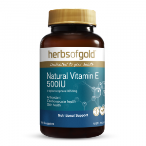 Herbs of Gold – Natural Vitamin E 500IU – 50 caps