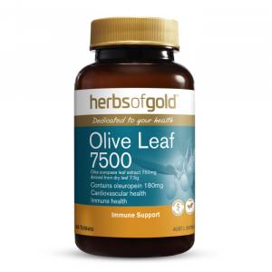 Herbs of Gold – Olive Leaf 7500 – 60 tabs