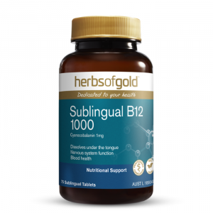 Herbs of Gold – Sublingual B12 1000 – 75 tabs