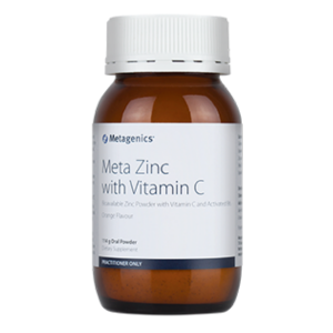 Metagenics Meta Zinc with Vitamin C Orange flavour 114 g oral powder