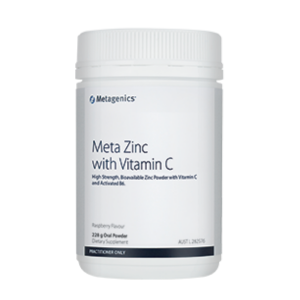 Metagenics Meta Zinc with Vitamin C Raspberry flavour 228 g oral powder