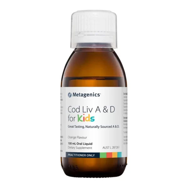 Metagenics – Cod Liv A & D for Kids Orange 100 mL