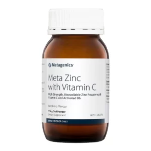 Metagenics – Meta Zinc with Vitamin C Raspberry 114 g