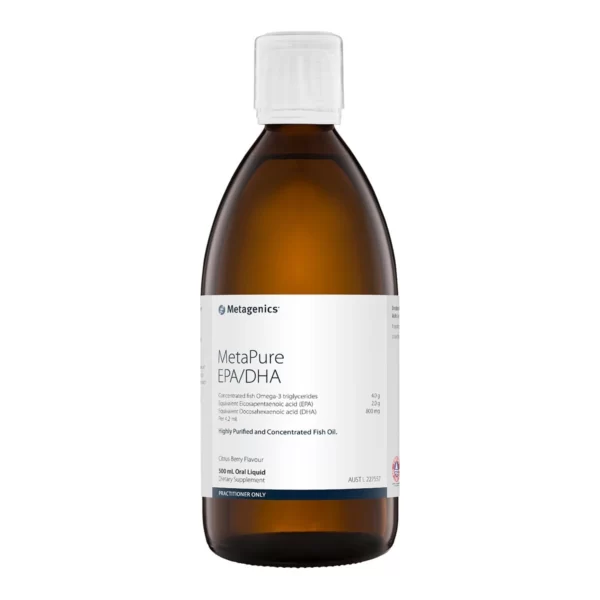 Metagenics – MetaPure EPA DHA liquid Citrus Berry 500 mL