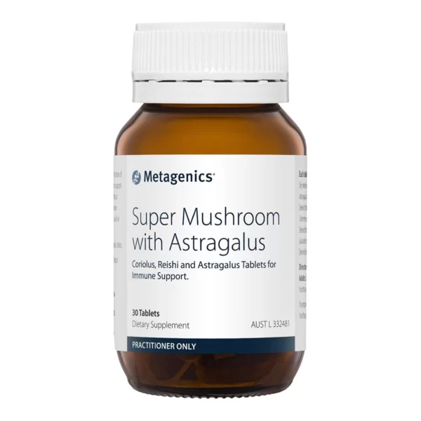Metagenics – Super Mushroom with Astragalus 30 Tablets