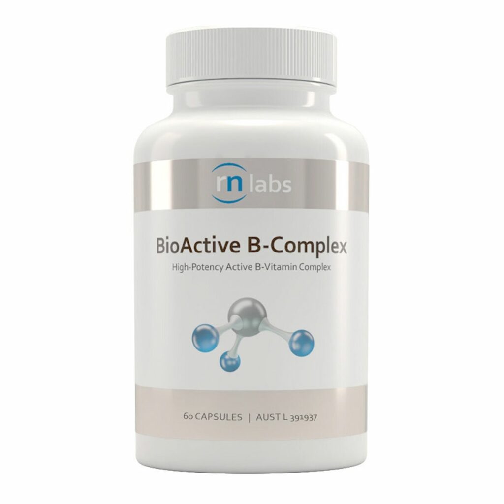 RN Labs – BioActive B-Complex 60 Capsules - MediAdvice Pharmacy Earlwood